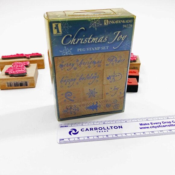 Assortment of Crafting Stamps. Christmas  Holidays Set of 21 Stamps - Picture 4 of 5